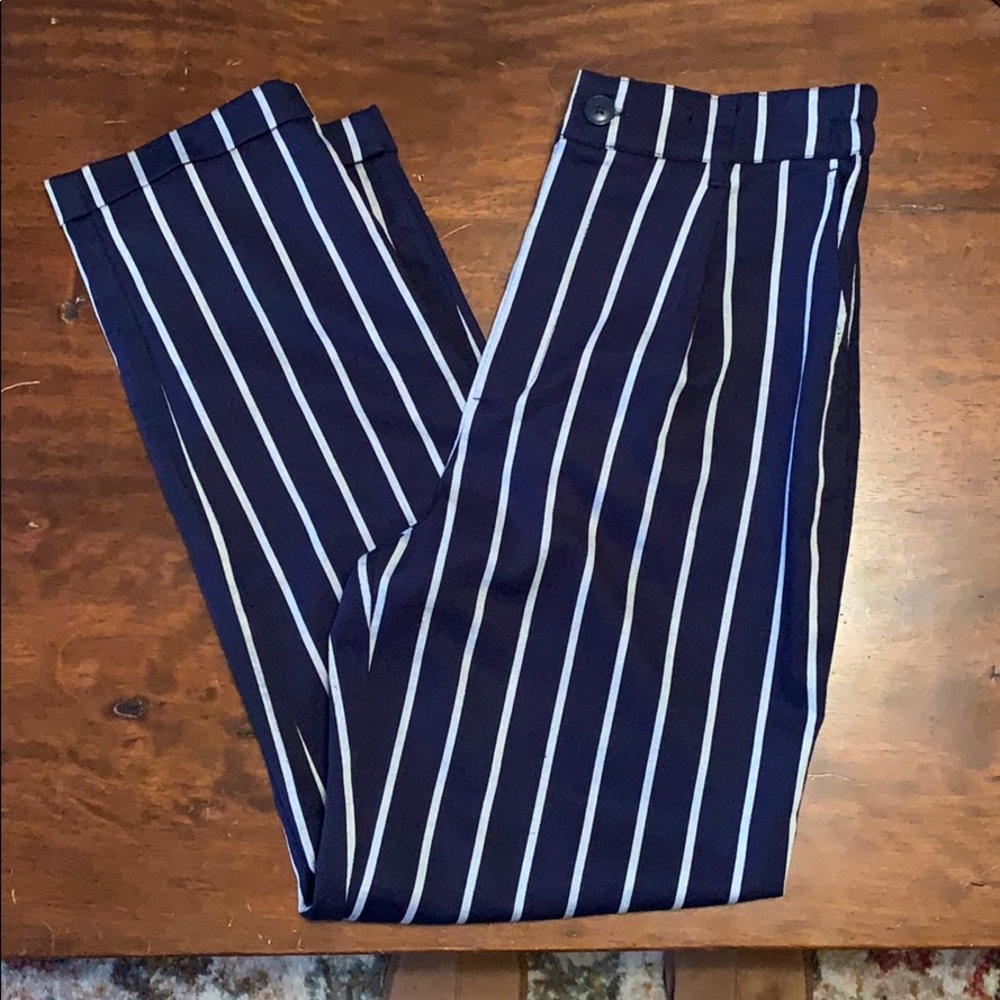 NWOT F21 Blue Striped Pants